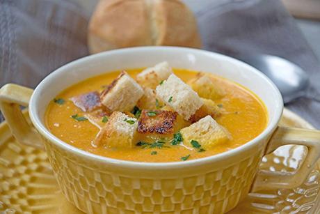 Einfache Kürbissuppe