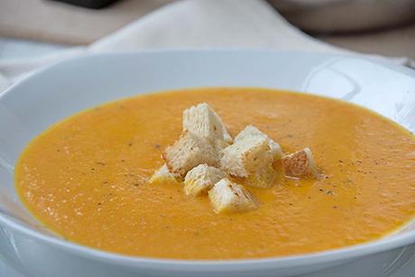 Kürbissuppe mit Ingwer
