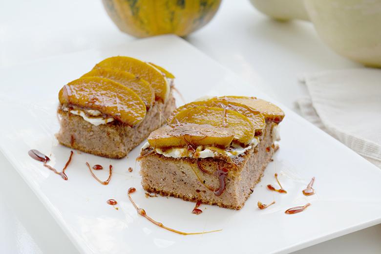 Kürbiskuchen mit Äpfeln