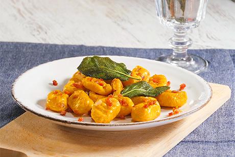 Kürbisgnocchi