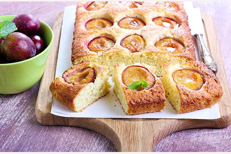 Blechkuchen mit Zwetschgen