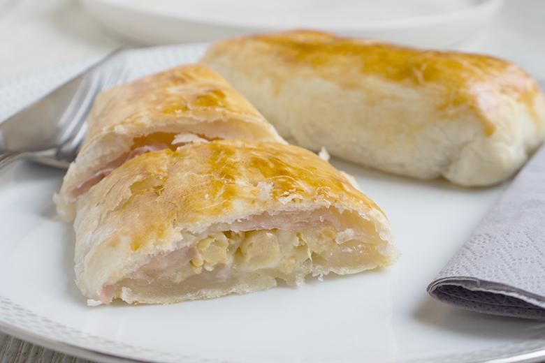 Spargel im Blätterteig