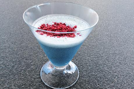 Schlumpf Latte mit Spirulina