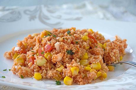 Couscous Salat mit Tomatenmark