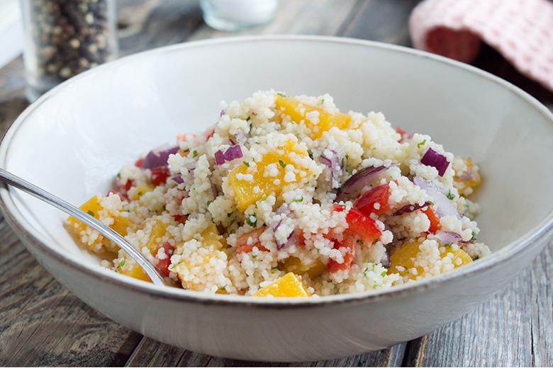 Couscous Salat mit Mango