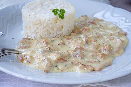 Eierschwämmli mit Rahmsauce