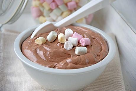 Dunkles Schokoladenmousse mit Qimiq