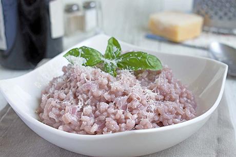 Risotto mit Rotwein