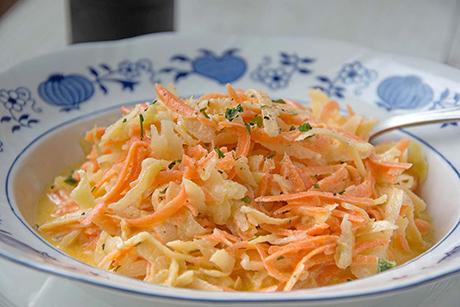 Wintergemüse Kabis-Rüeblisalat