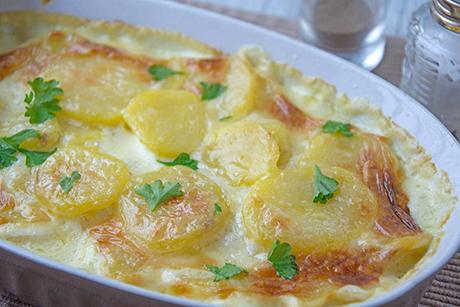 Kartoffelgratin mit Rahm
