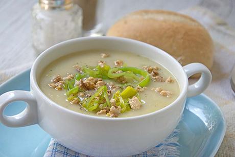 Käsesuppe mit Lauch