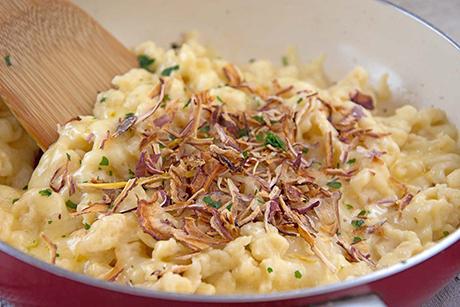 Schwäbische Käsespätzle