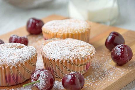 Vegane Kirsch Muffins