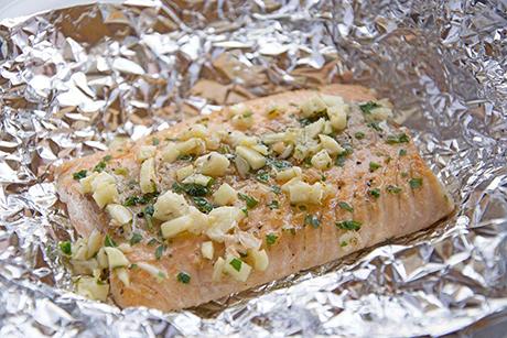 Lachs in Alufolie