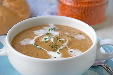 Linsensuppe mit Kokosmilch