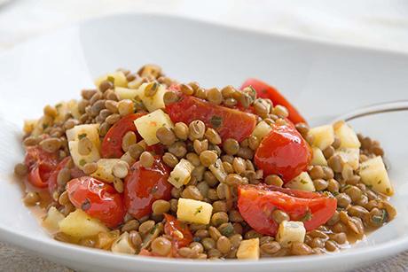 Warmer Linsensalat