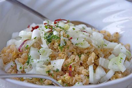 Arabischer Linsensalat