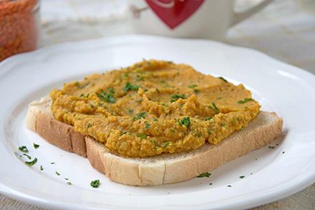 Linsenaufstrich mit Curry
