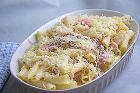 Makkaroni mit Schinken