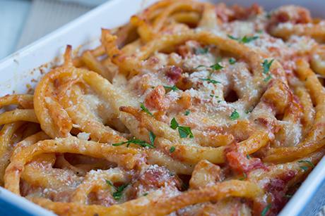 Vegetarischer Makkaroniauflauf