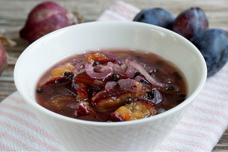 Chutney mit roten Zwiebeln