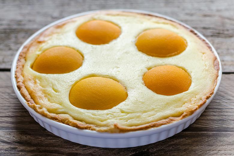 Aprikosenkuchen mit Quark